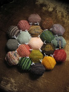 Bee Keeper's Quilt: double honeycomb, earthtones // flickrpicture by: Chronographia